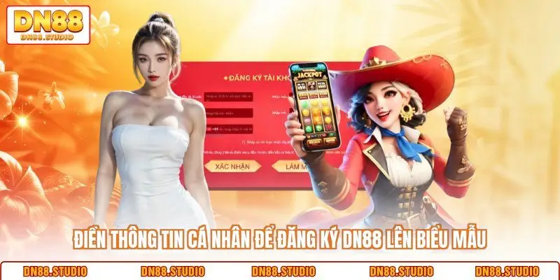 Điền thông tin cá nhân để đăng ký DN88 lên biểu mẫu 